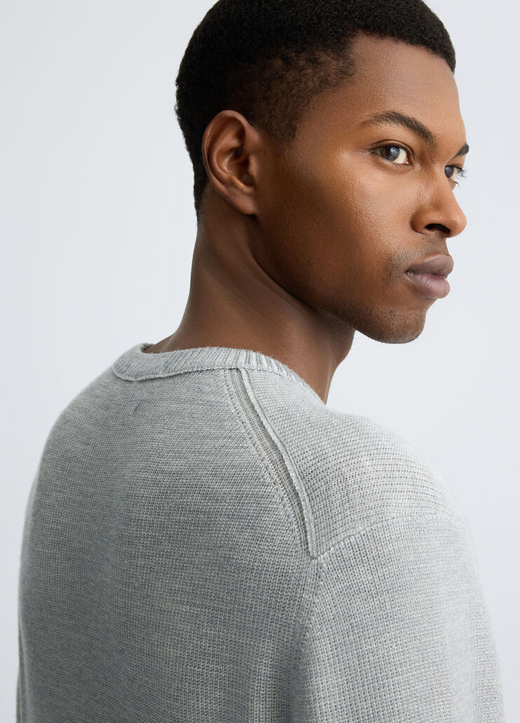 Ice grey wool pullover off-white Liu Jo - medium Ice grey wool pullover off-white Liu Jo - medium