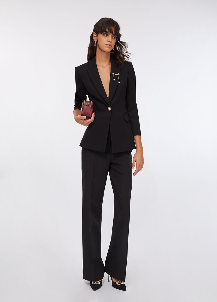 Blazer with brooch detail black Liu Jo - large image number 5