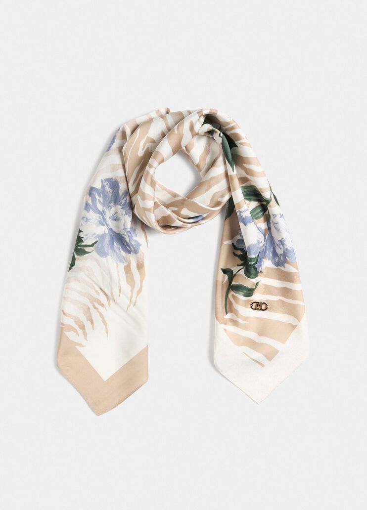 Bedrucktes Tuch Zebrabeige Liu Jo - medium