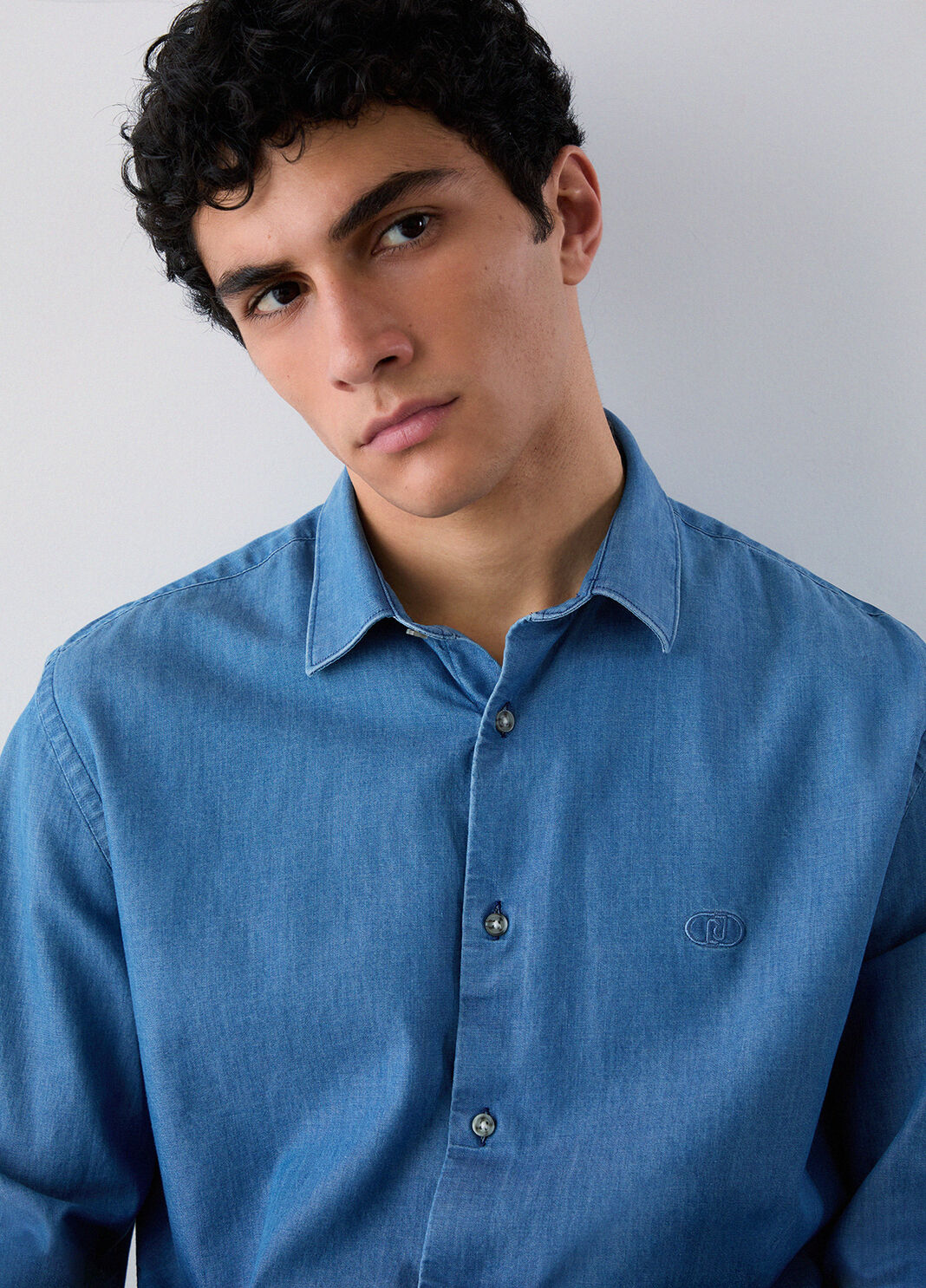 Chambray denim shirt blue denim Liu Jo - large image number 2