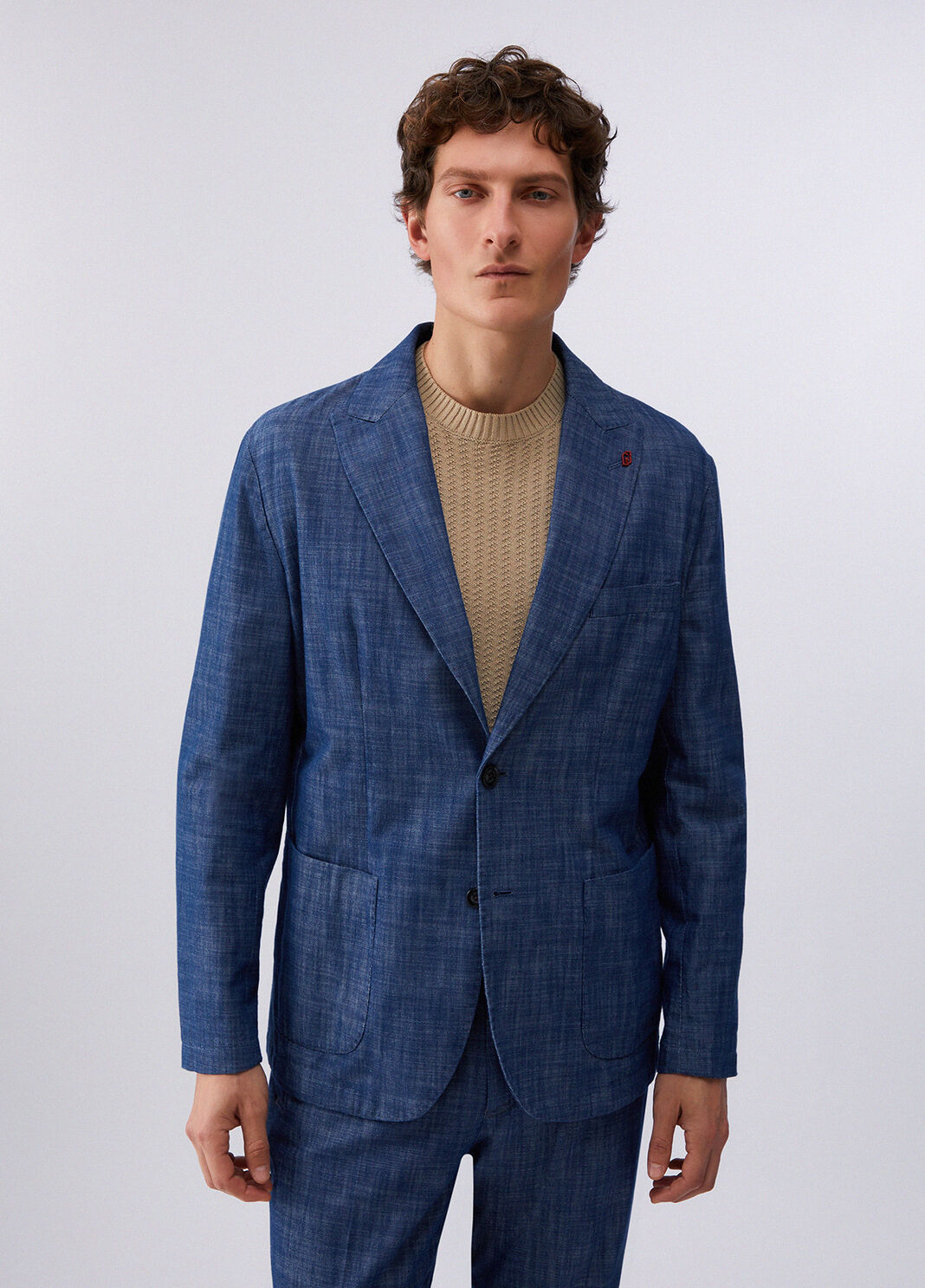 Giacca in denim chambray blu Liu Jo - large image number 0