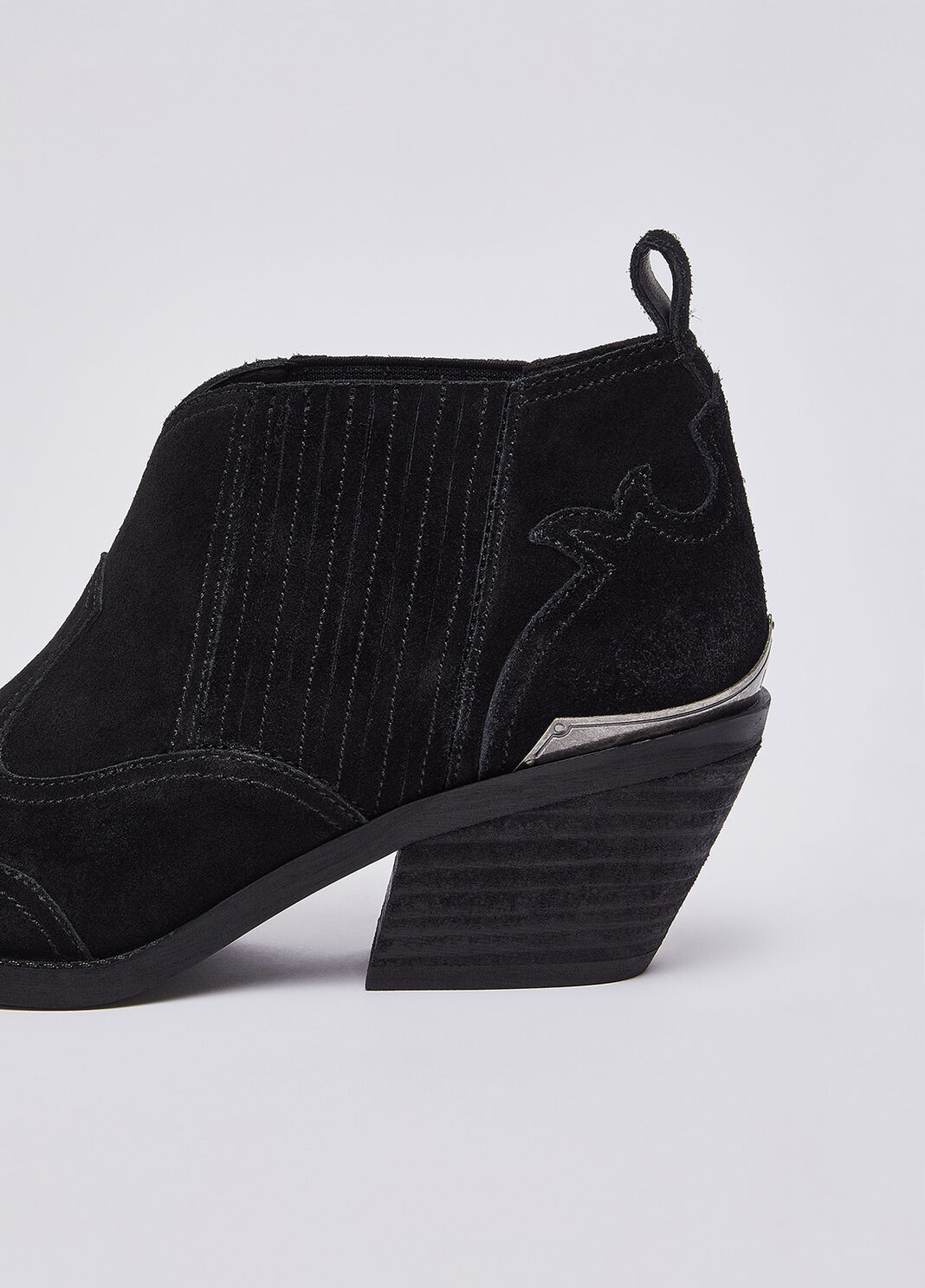 Stivaletti texani in suede nero Liu Jo - large image number 4