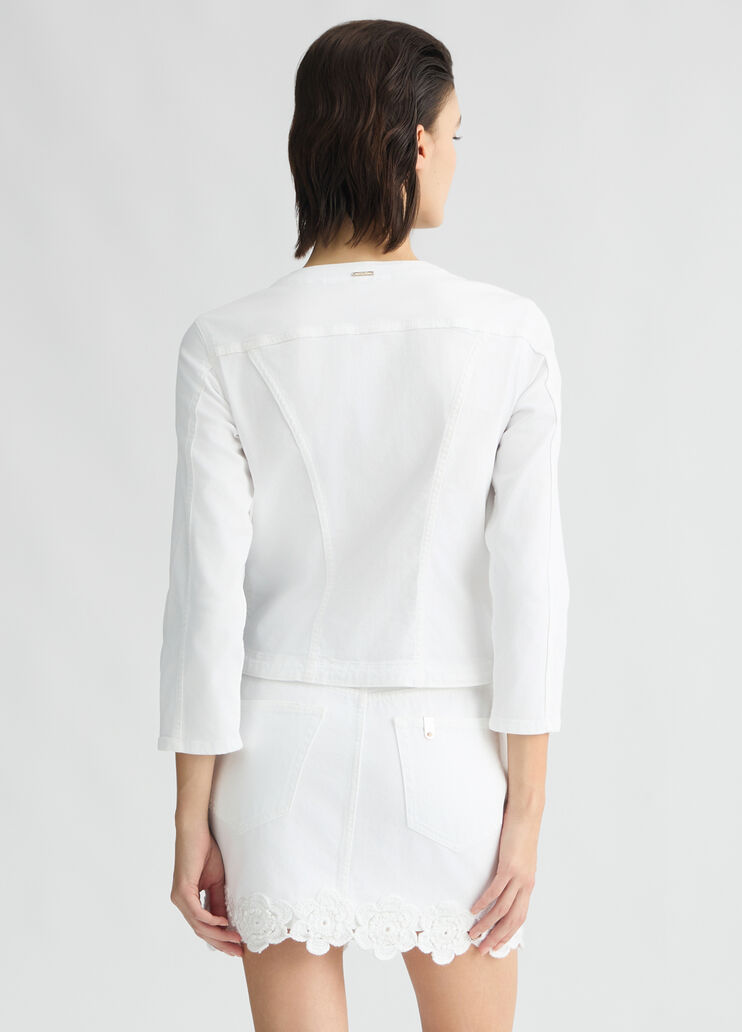 White jacket with embroidery white/crochet Liu Jo - large image number 1 White jacket with embroidery white/crochet Liu Jo - large image number 1