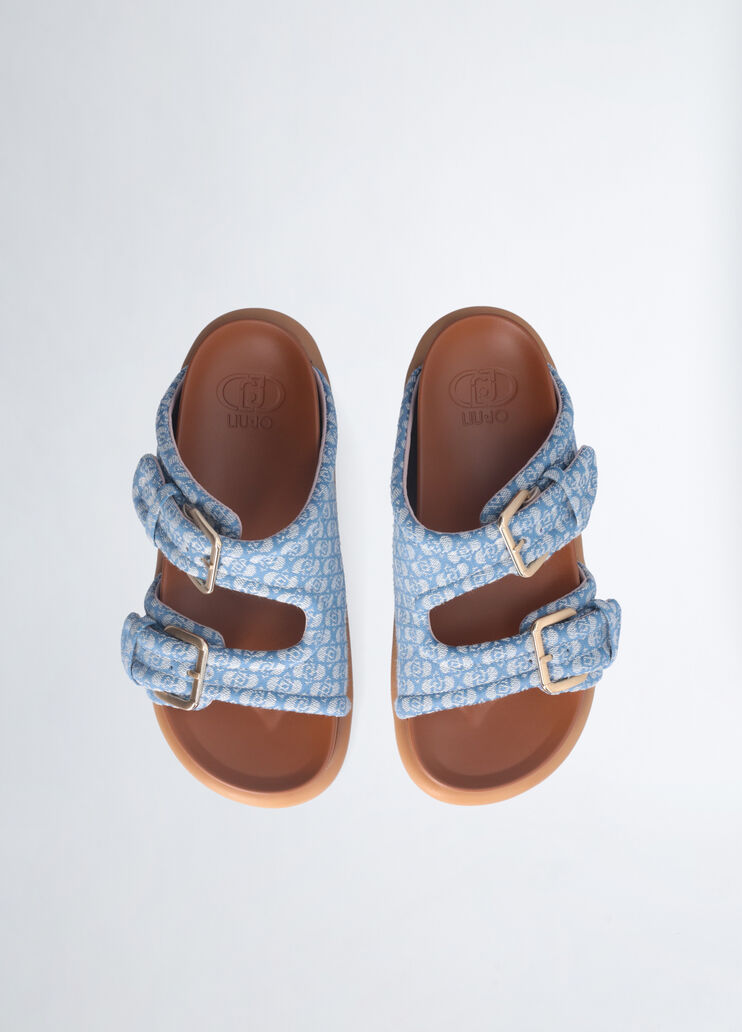 Sandals with bold straps denim Liu Jo - large image number 4  Sandals with bold straps denim Liu Jo - large image number 4