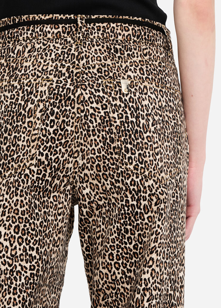 Baggyhose mit Animal-Print Animal-Print Liu Jo - large image number 4