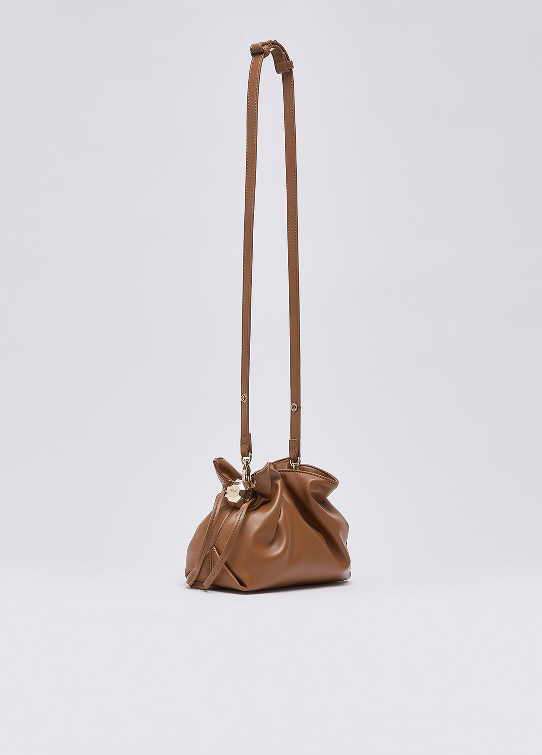 Sac port&eacute; &eacute;paule Riccy format petit caramel Liu Jo - large image number 3