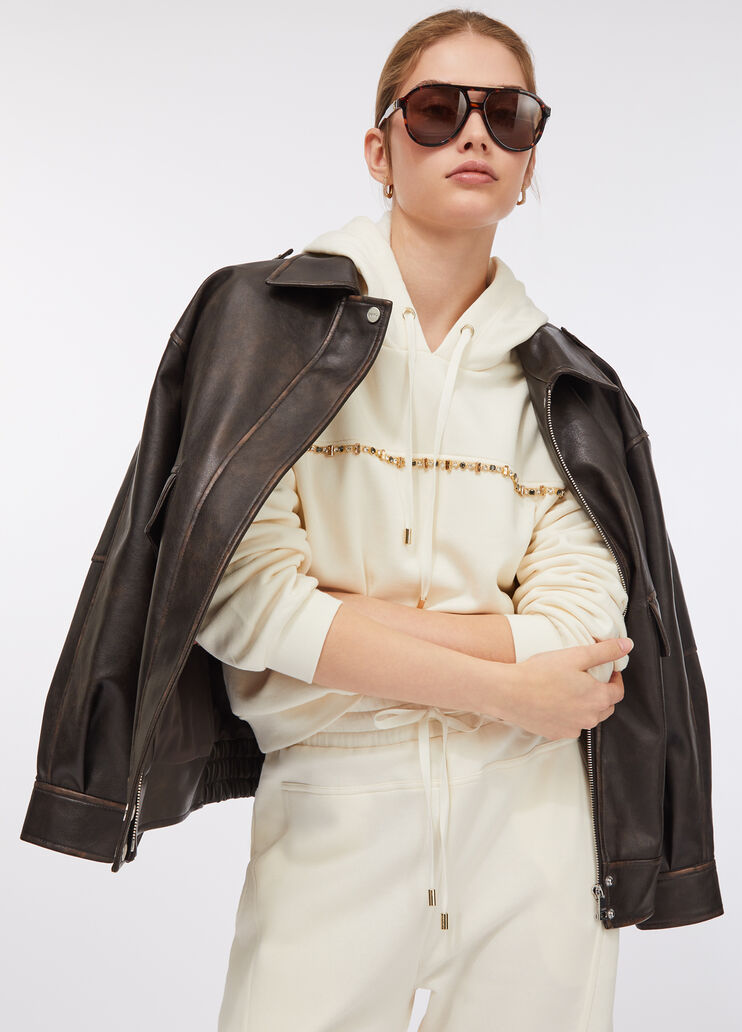 Liu Jo Better hooded sweatshirt milk white Liu Jo - large image number 4