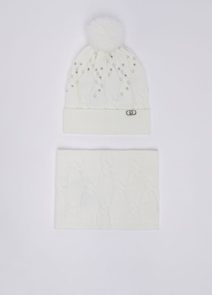 Set berretto e collo bianco Liu Jo - medium