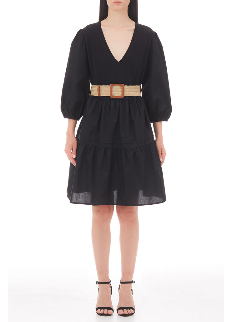 Robe courte avec ceinture noir Liu Jo - large image number 0