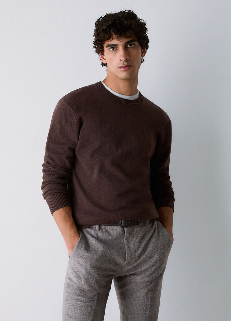 Knit in wool and cashmere brown Liu Jo - medium