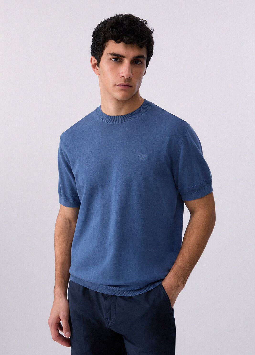 Cotton crepe T-shirt blue Liu Jo - large image number 0
