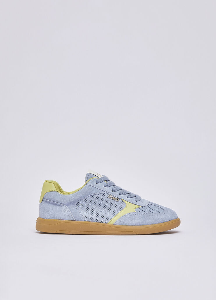 Sneakers en daim ajour&eacute; bleu clair Liu Jo - medium