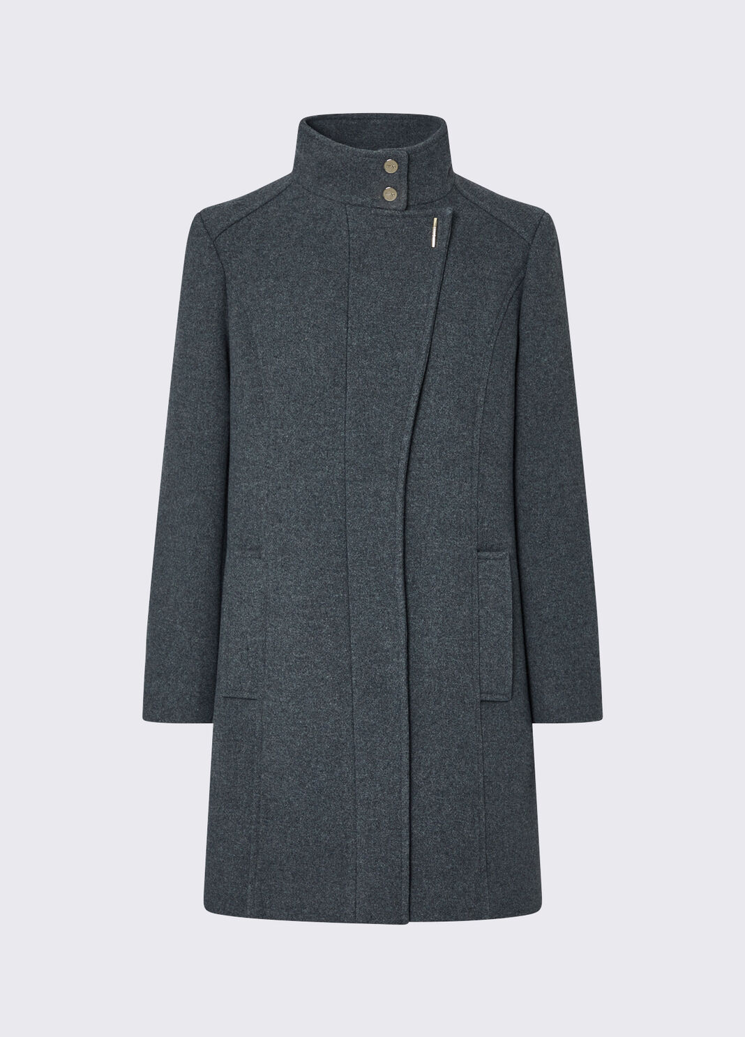 Midi coat in wool blend fabric grey Liu Jo - large image number 5