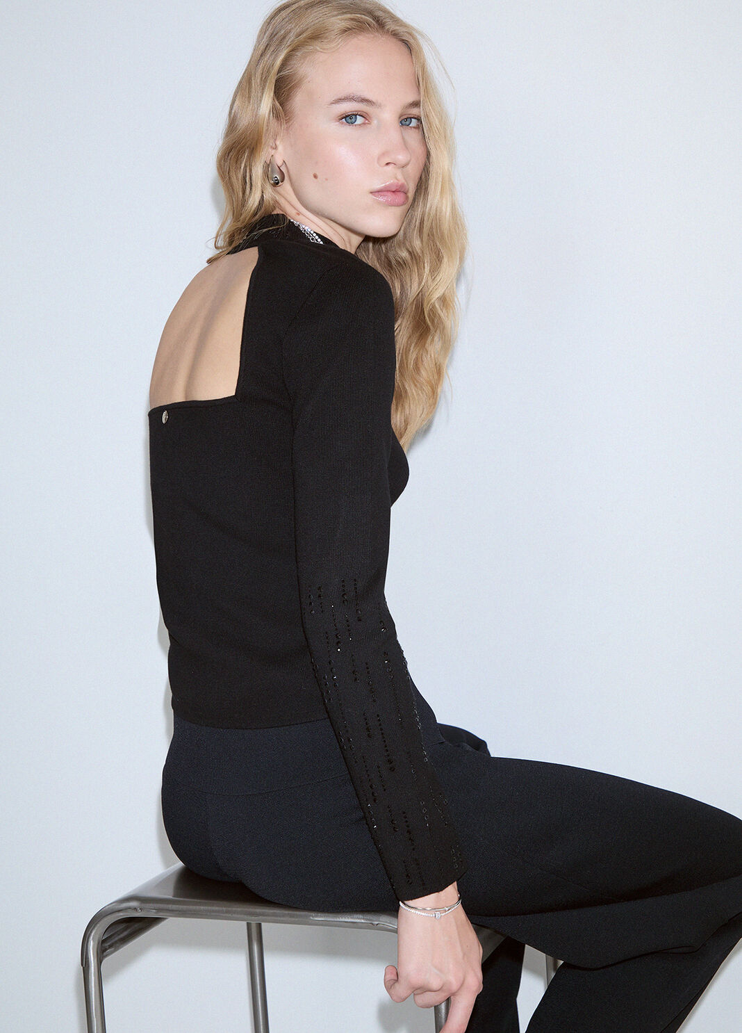 Blouse with cut-out black Liu Jo - large image number 2
