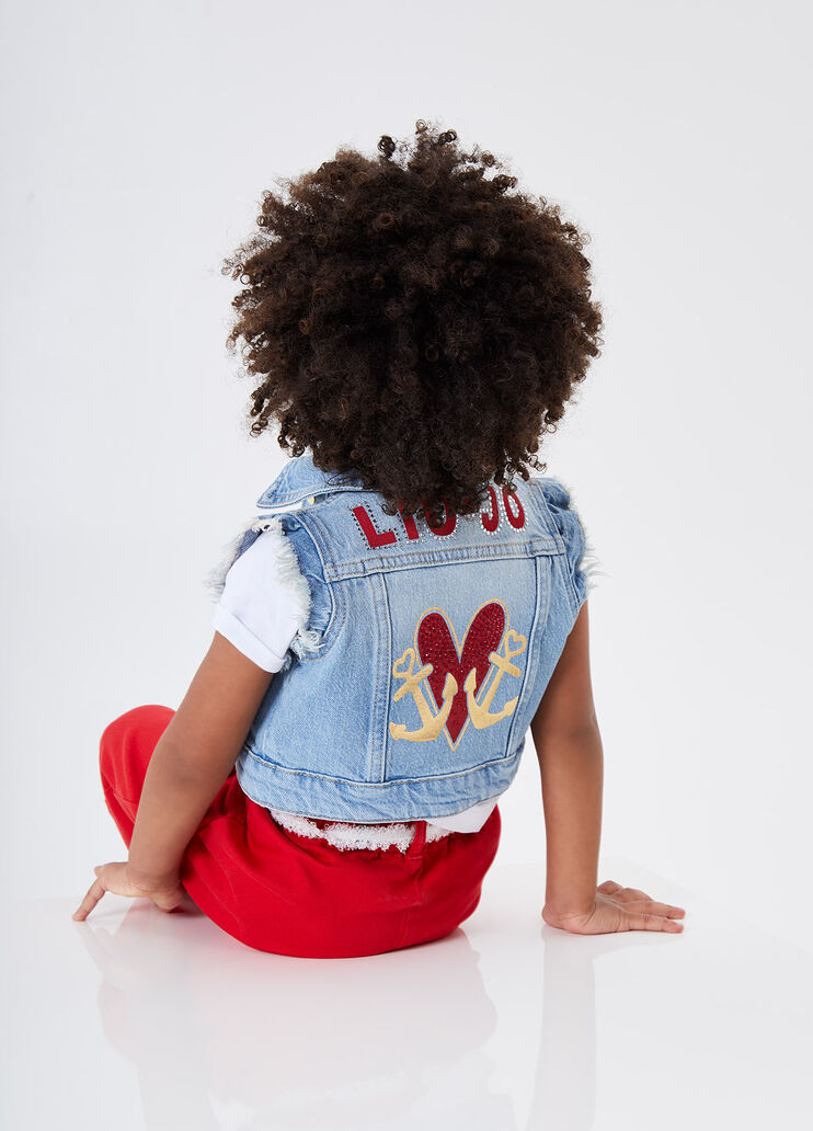 Gilet di jeans  Denim blu Liu Jo - large image number 3