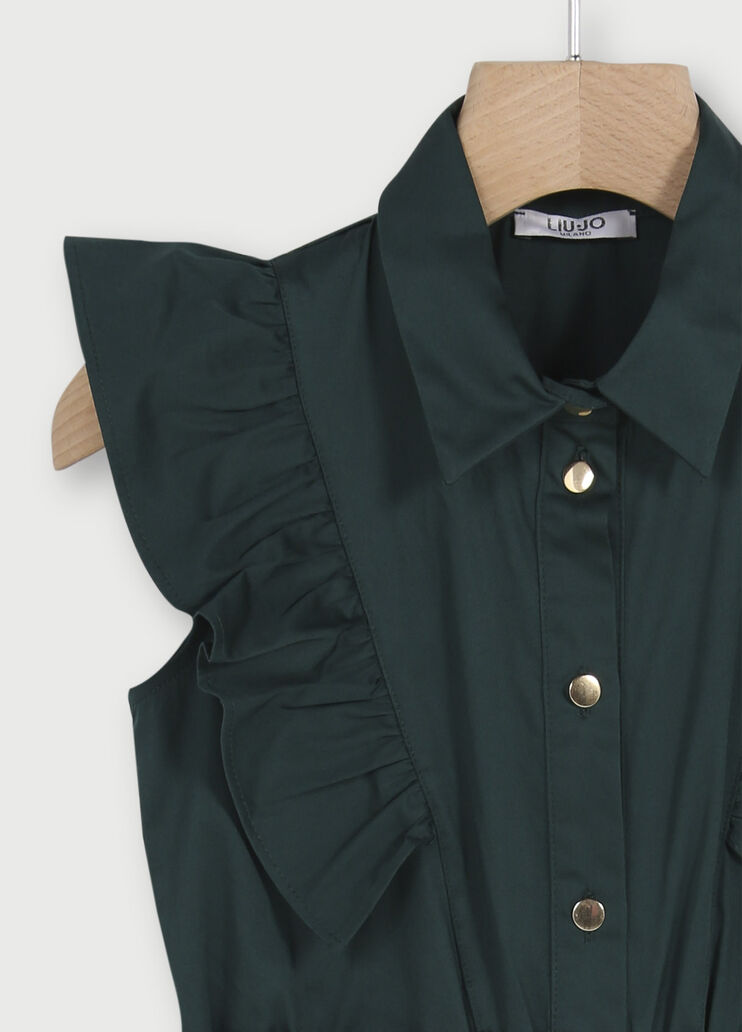 Tuta lunga con volants Verde Liu Jo - large image number 2