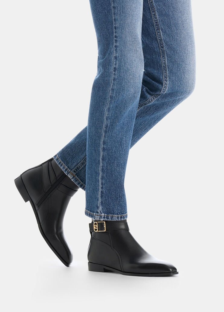 Leather ankle boots black Liu Jo - large image number 0