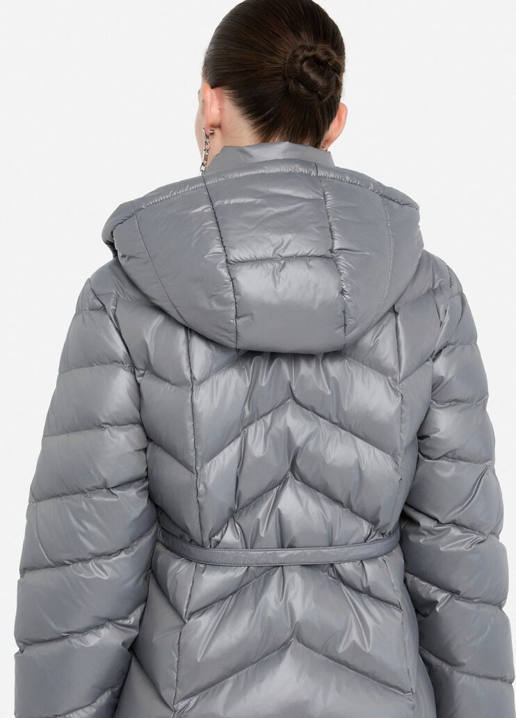 Hooded down jacket steel Liu Jo - large image number 4 Hooded down jacket steel Liu Jo - large image number 4