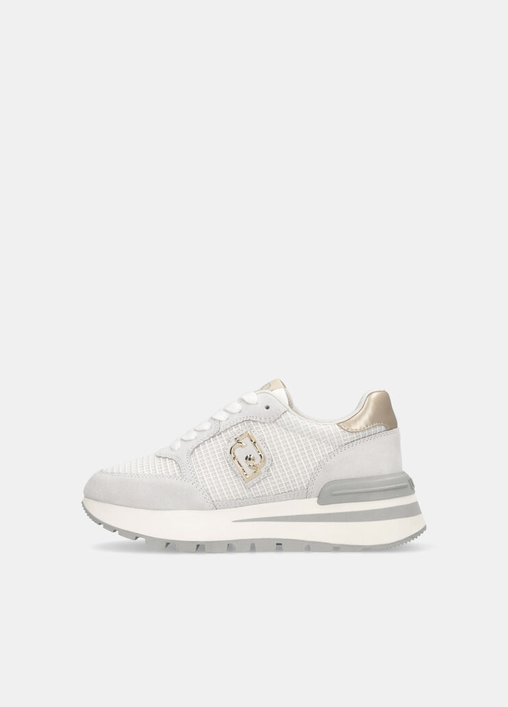 Suede and mesh sneakers white Liu Jo - large image number 5 Suede and mesh sneakers white Liu Jo - large image number 5