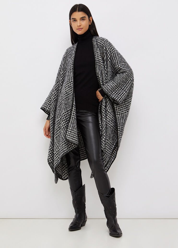 Poncho with belt black/white Liu Jo - large image number 3