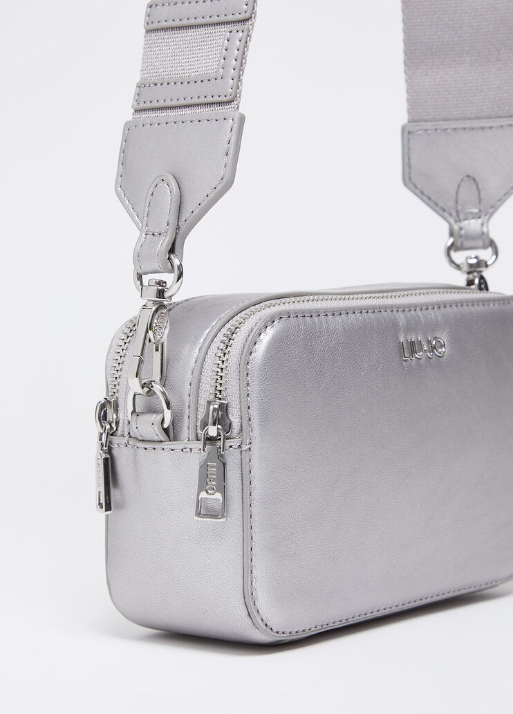 Small metallic crossbody bag  grey Liu Jo - large image number 3 Small metallic crossbody bag  grey Liu Jo - large image number 3