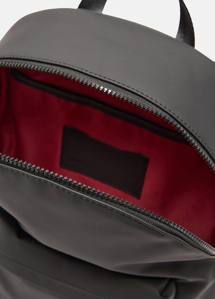 Sac à dos en tissu enduit noir Liu Jo - large image number 6