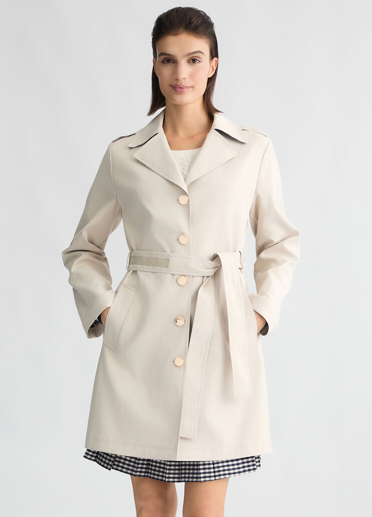 Trench coat with belt light beige Liu Jo - medium Trench coat with belt light beige Liu Jo - medium