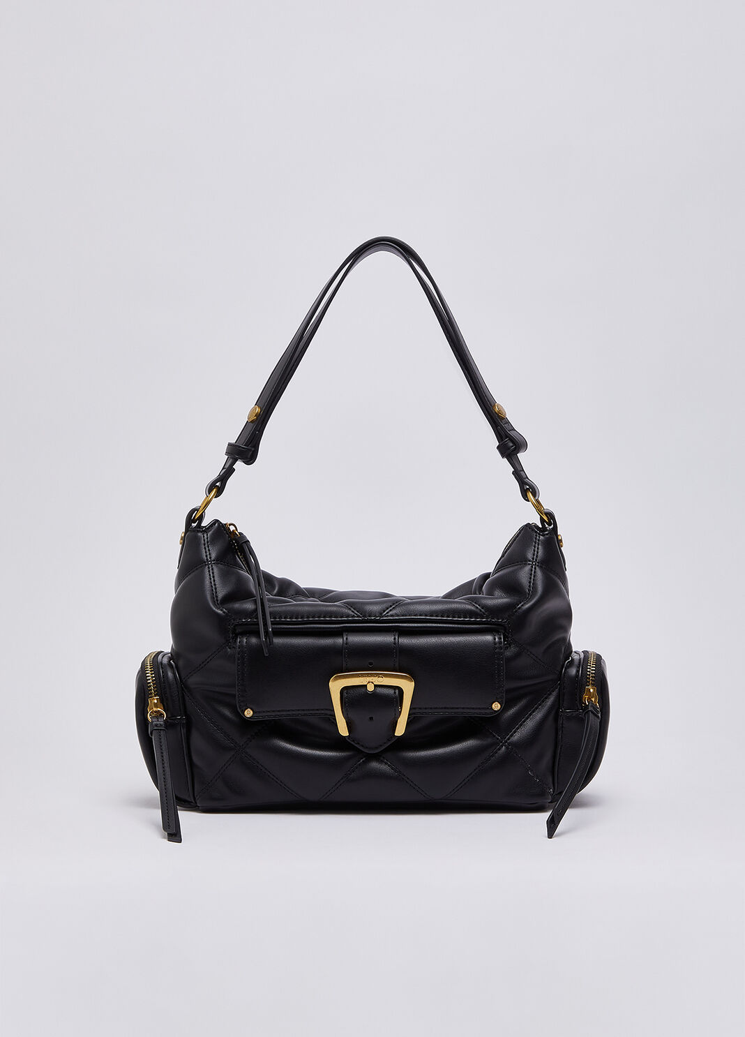 Borsa hobo piccola matelass&eacute; nero Liu Jo - large image number 1