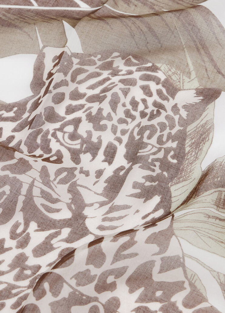 Scarf with floral print light beige Liu Jo - medium