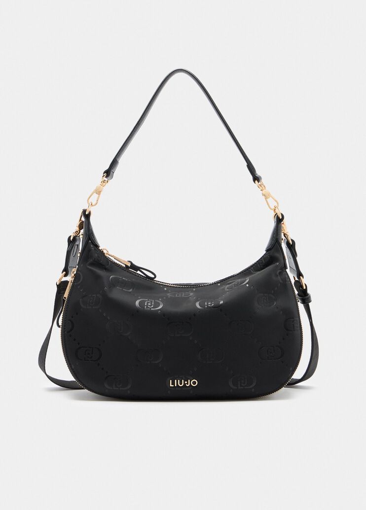 Medium nylon hobo bag black Liu Jo - medium Medium nylon hobo bag black Liu Jo - medium