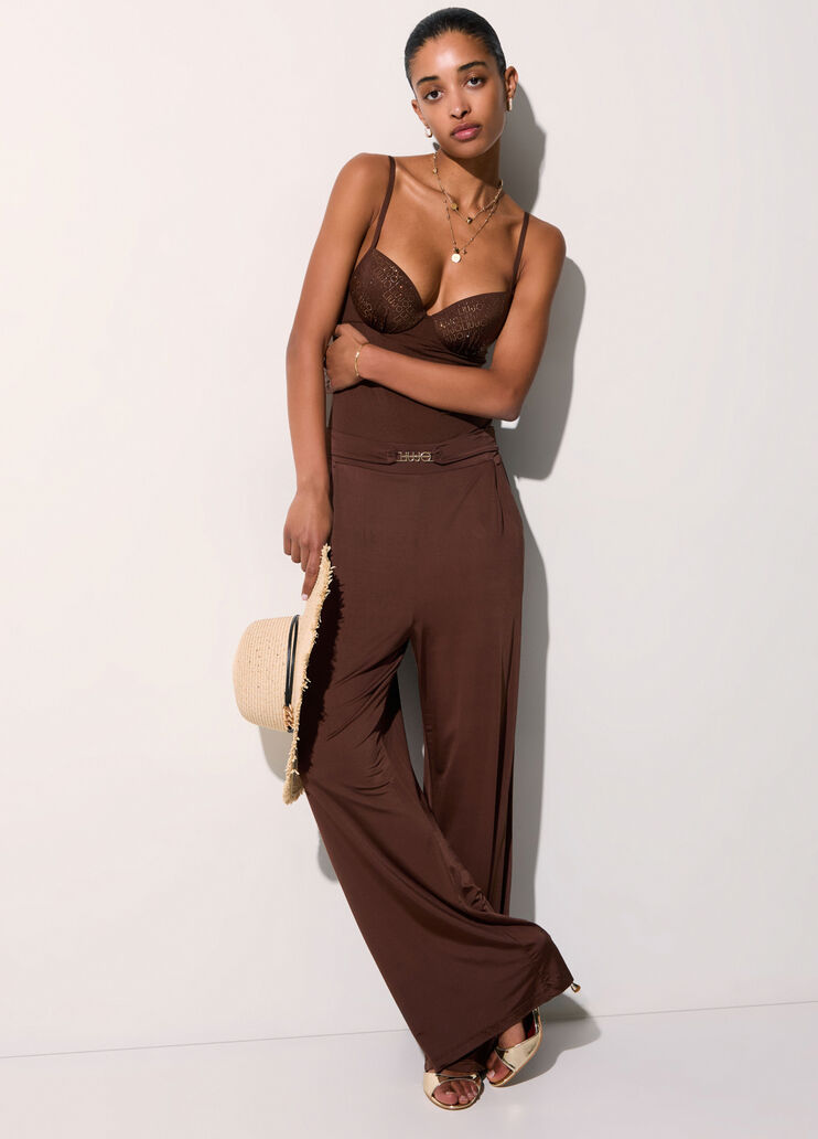 Pantalon en jersey brillant terre Liu Jo - medium