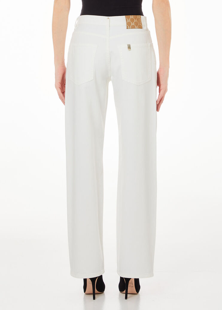High-rise straight-leg trousers white Liu Jo - medium