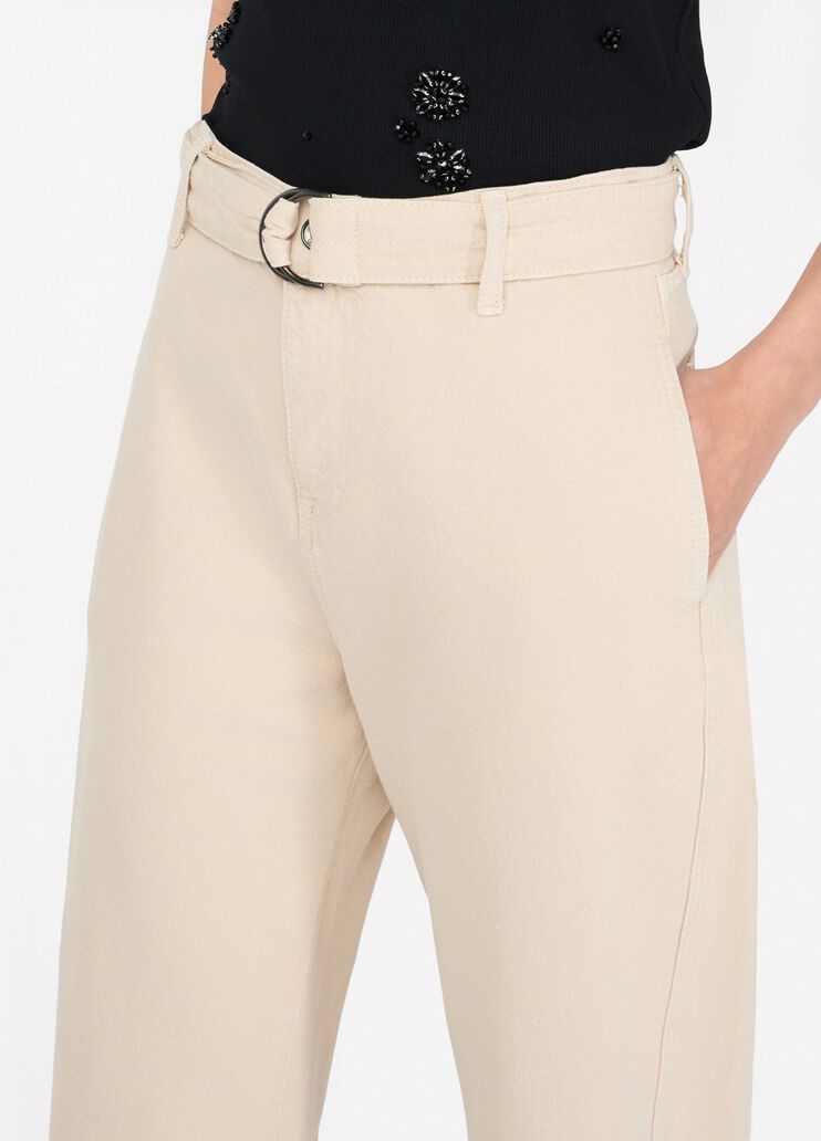 High-rise trousersrise light beige Liu Jo - large image number 2 High-rise trousersrise light beige Liu Jo - large image number 2