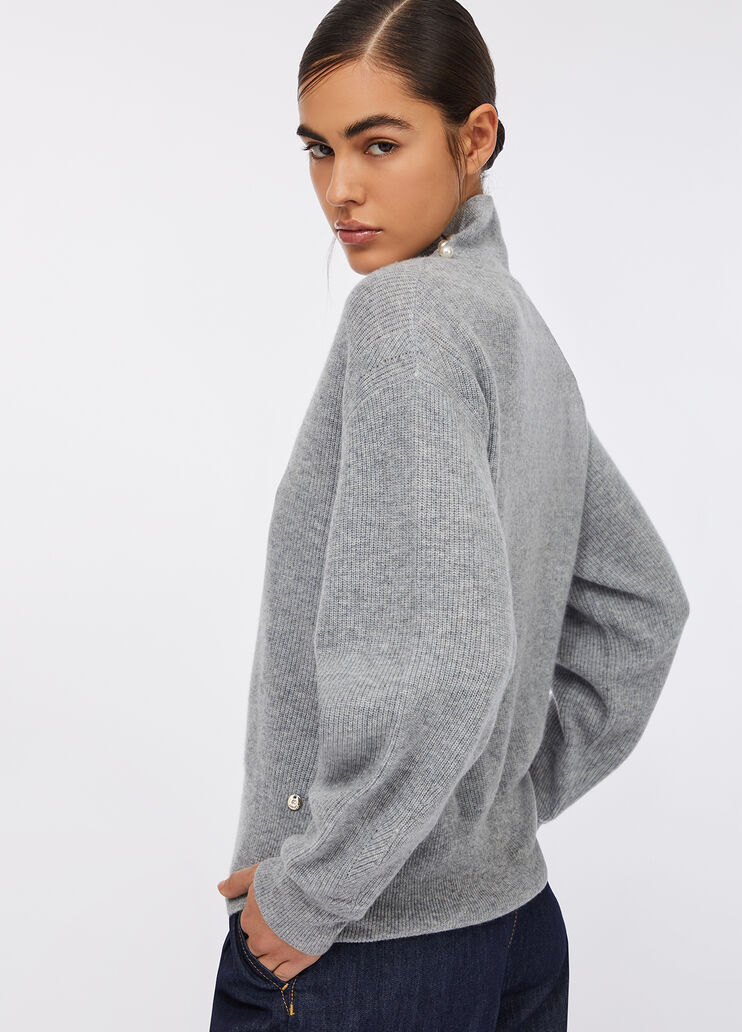Jersey de lana y cachemira gris Liu Jo - medium