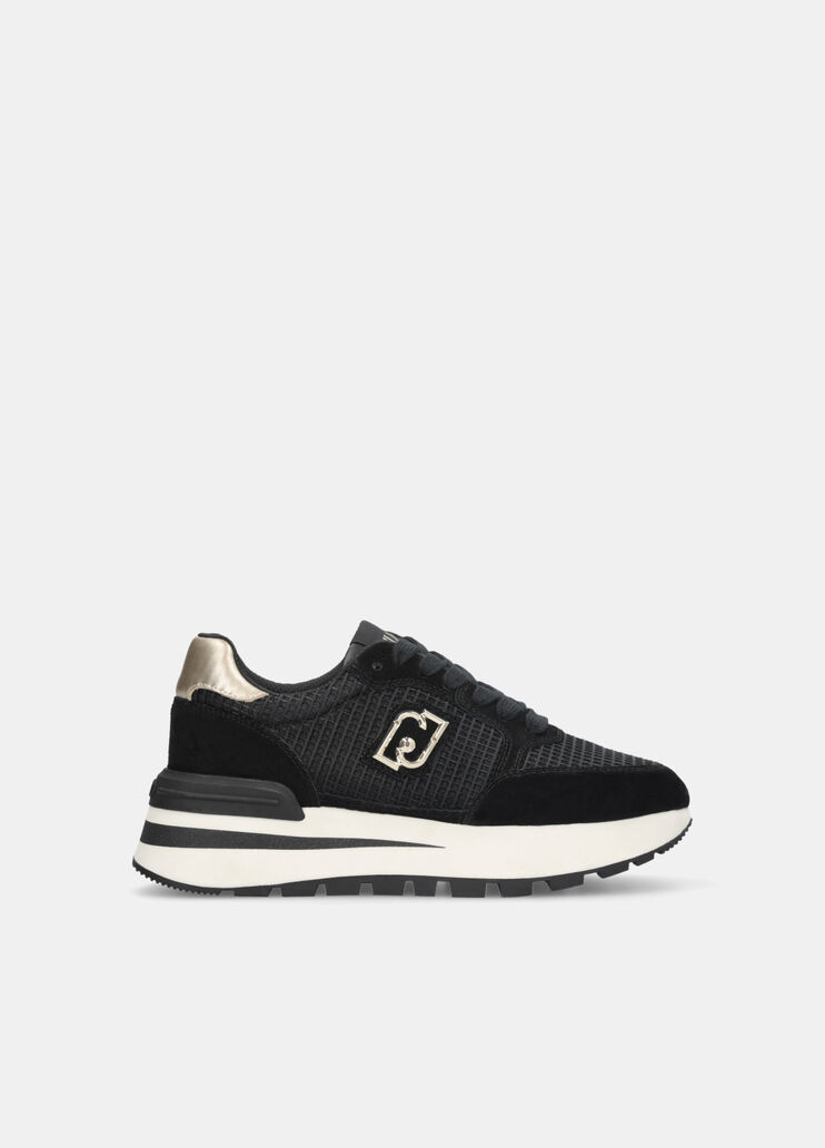 Sneakers in suede e mesh nero Liu Jo - medium Sneakers in suede e mesh nero Liu Jo - medium
