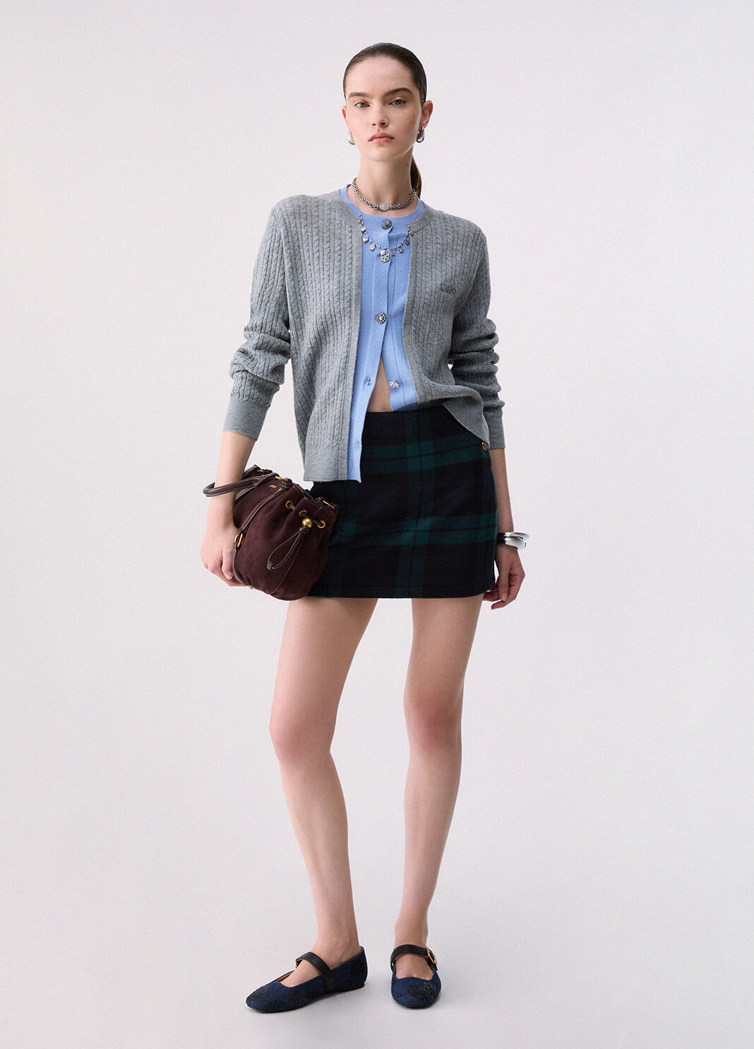 Cardigan mit Schmuckkn&ouml;pfen Grau Liu Jo - large image number 5