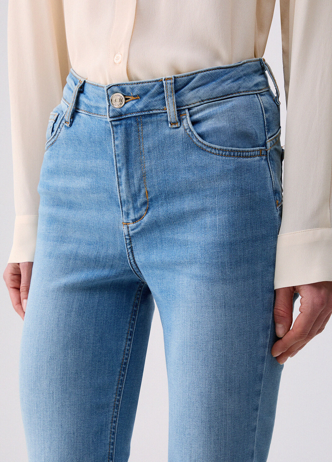 Jeans flare a vita alta denim Liu Jo - large image number 4