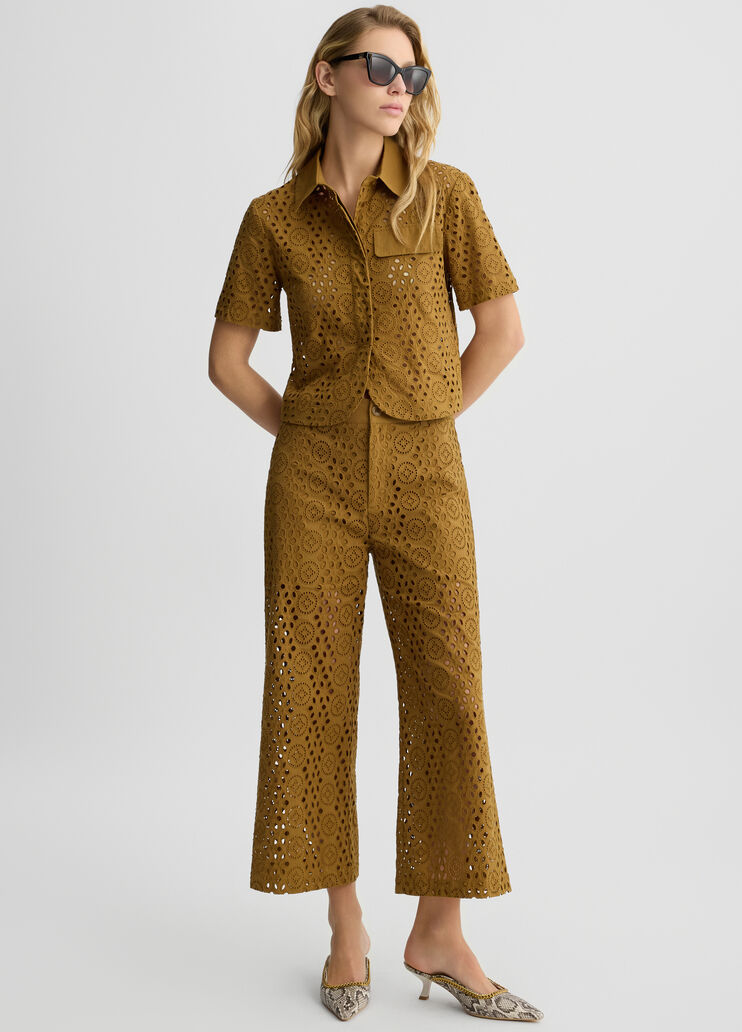 Sangallo cropped trousers caramel Liu Jo - medium Sangallo cropped trousers caramel Liu Jo - medium