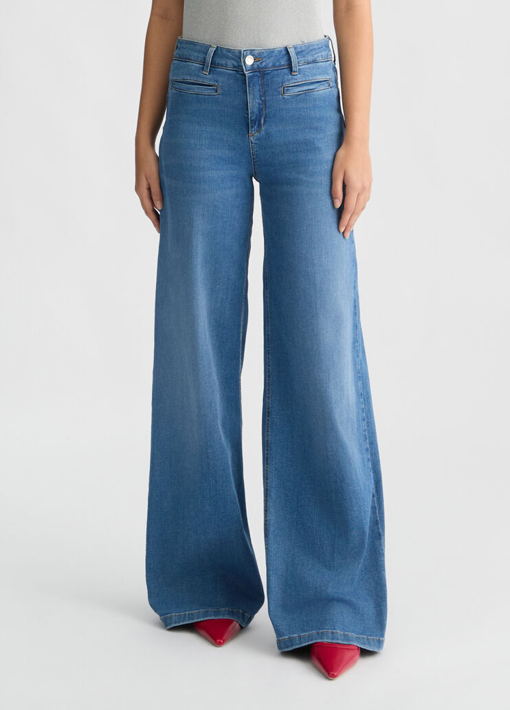 High-rise flared jeans blue denim Liu Jo - large image number 0 High-rise flared jeans blue denim Liu Jo - large image number 0