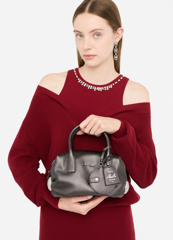 Small bag with charm anthracite Liu Jo - large image number 0