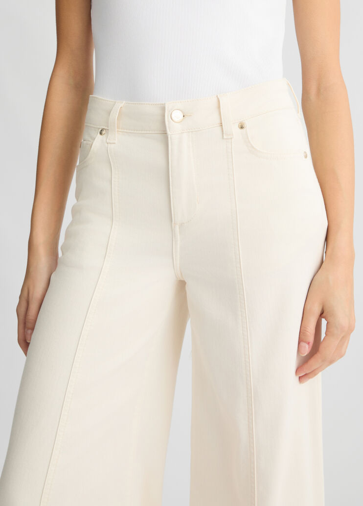 High-waisted super-flared jeans white wool Liu Jo - large image number 2