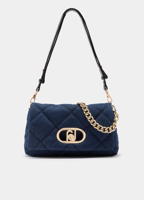Mittelgroße Tasche LaPuffy aus Denim Blau Liu Jo - medium