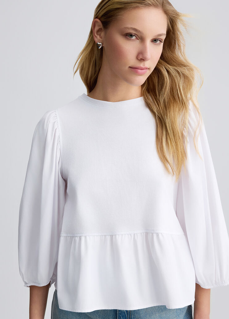 Poplin blouse white Liu Jo - large image number 2 Poplin blouse white Liu Jo - large image number 2