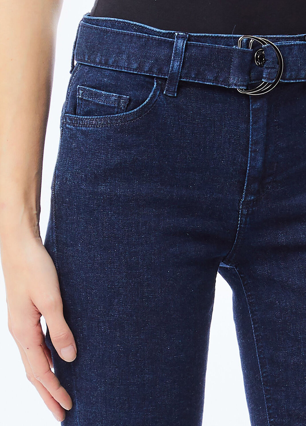 Flare-Jeans mit G&uuml;rtel Denimblau Liu Jo - large image number 2