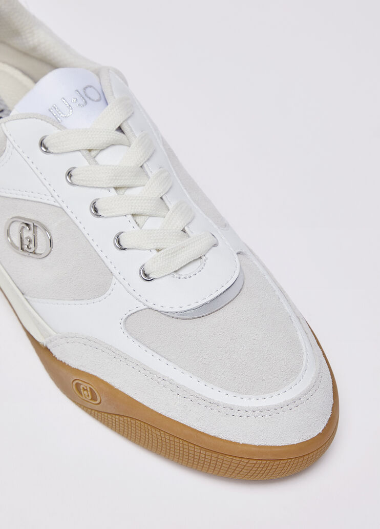 Sneaker aus Veloursleder Wei&szlig; Liu Jo - medium