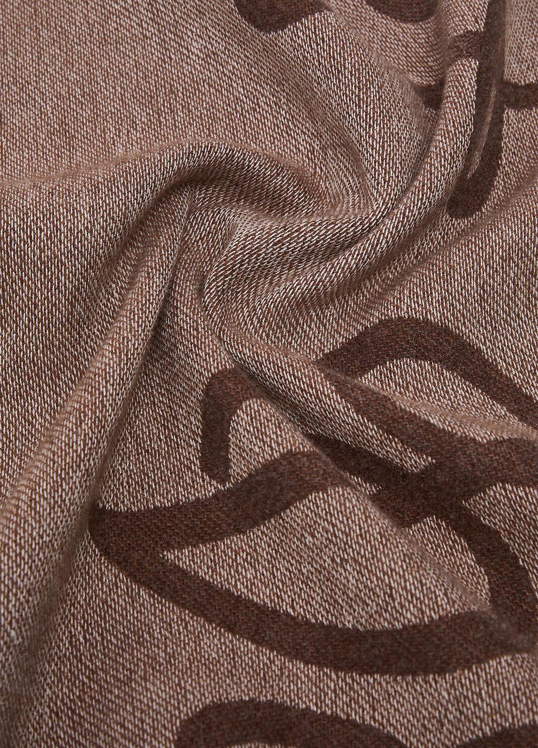 Jacquard Stole with Logo beige Liu Jo - large image number 4