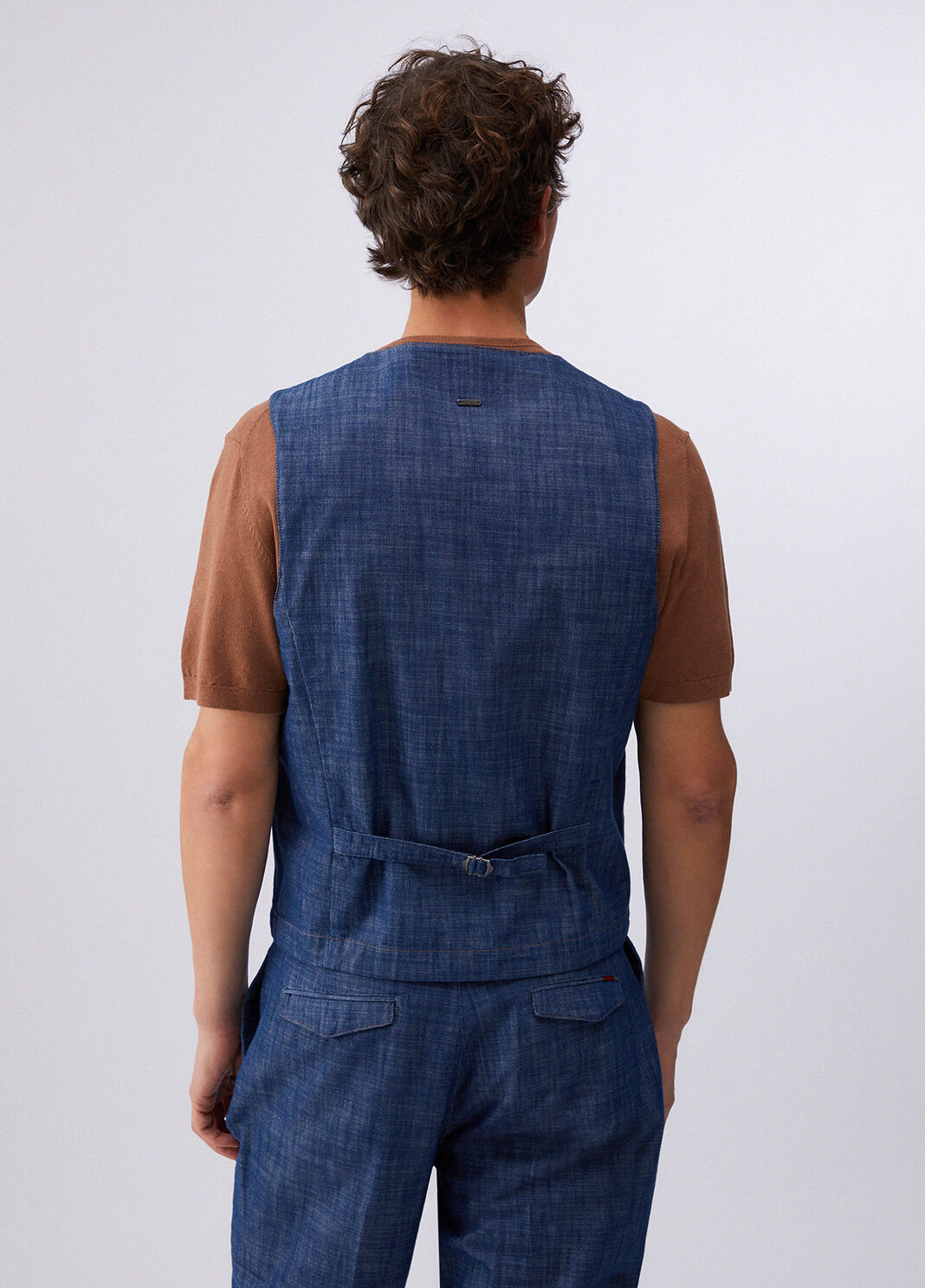 Weste aus Chambray-Denim Blau Liu Jo - large image number 1