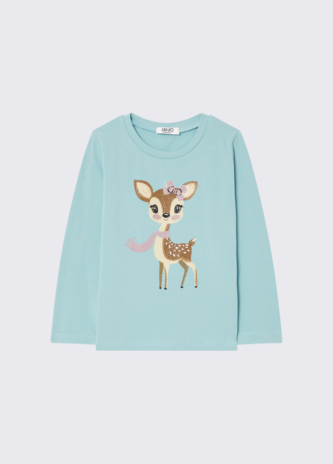 Printed Jersey T-shirt light blue Liu Jo - large image number 2