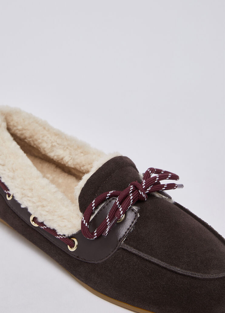 Mokassins warm aus Veloursleder Mokka Liu Jo - medium