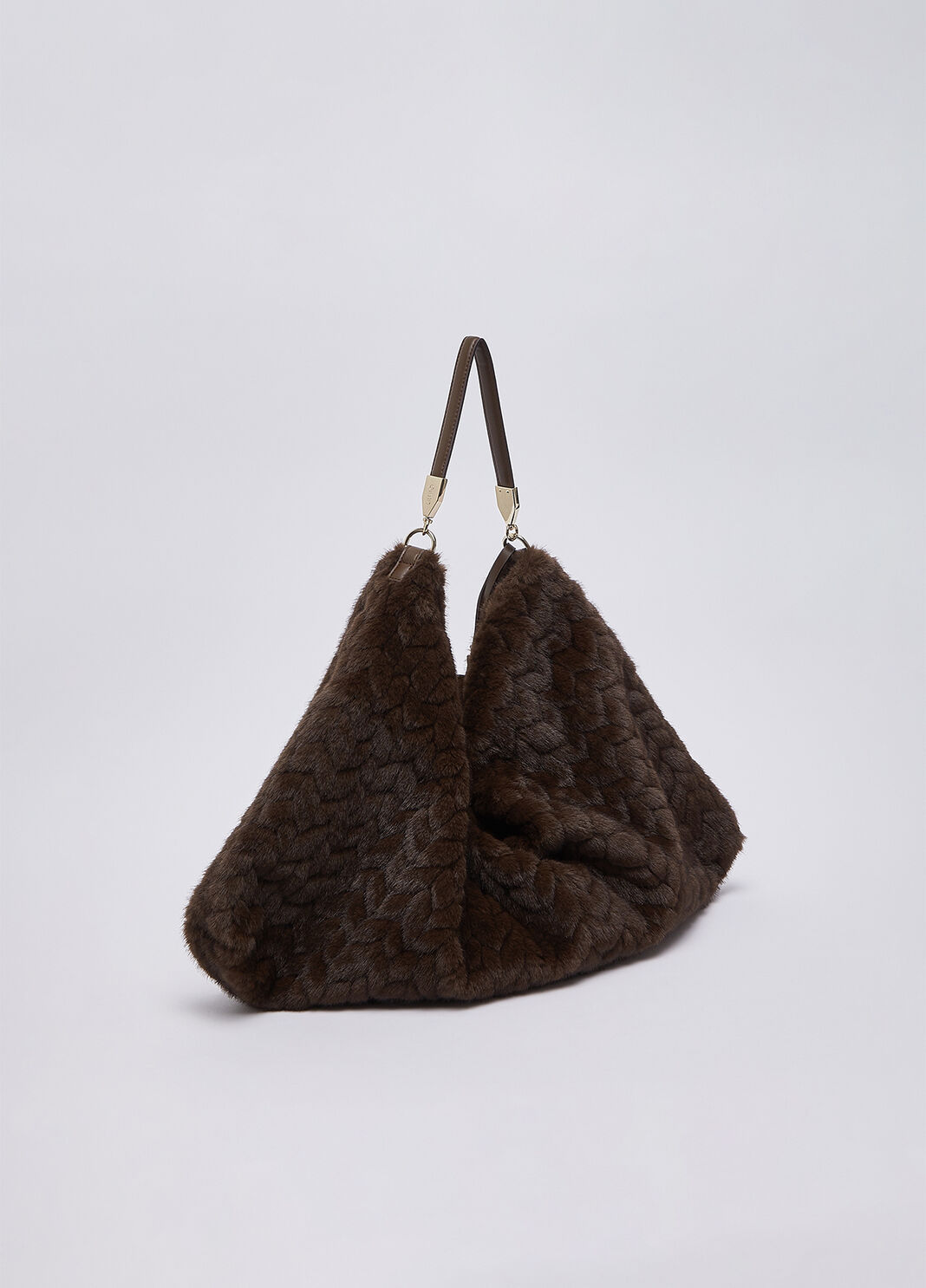 Grand Sac en Fausse Fourrure marron fonc&eacute; Liu Jo - large image number 3